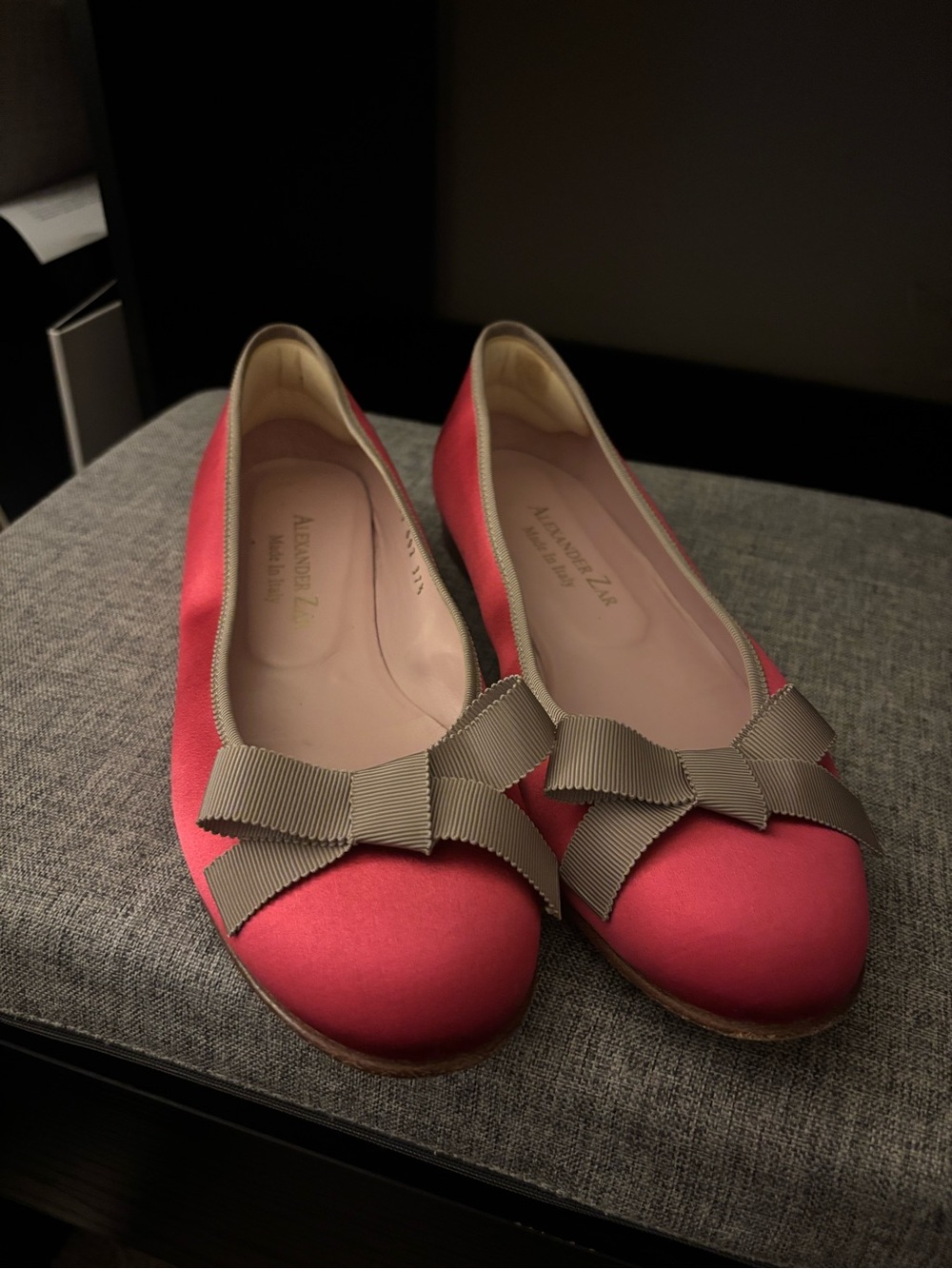 Pink Bow Ballet Flats